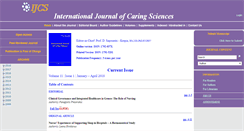 Desktop Screenshot of internationaljournalofcaringsciences.org