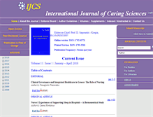 Tablet Screenshot of internationaljournalofcaringsciences.org